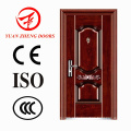 Fornecedor de China Madeira Cor Porta de segurança de aço